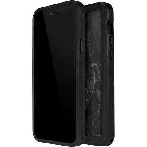 Black Marble iPhone 15 Waterproof Case